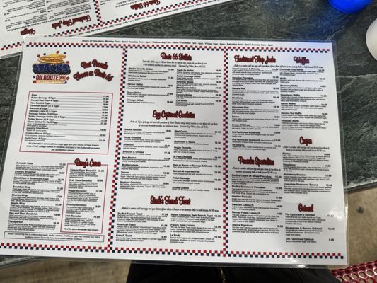 Menu photo 6 Stacks On Route 66 Glendora, CA