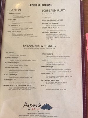 Menu photo 6 Agave's Restaurant Maricopa, AZ