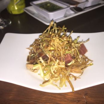 Cabanna - Bluefin Tuna Sashimi Tostada... Great fusion plate - Seafood Near Me - Guadalajara, JAL