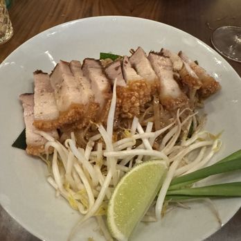 Mitr Thai - Noodles with crispy pork belly - Thai Near Me - New York, New York