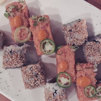 BondST - Tuna crispy rice and spicy yellow tail rolls - Japanese Near Me - New York, New York BondST - Tuna crispy rice and spicy yellow tail rolls - Japanese Near Me - New York, New York