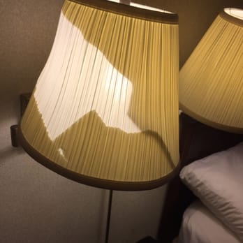 Econo Lodge - This lampshade shows the deplorable condition of the room - Hotels Near Me - Thomson, Georgia