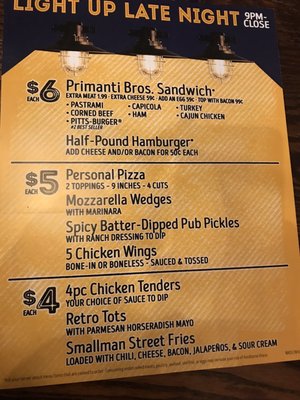 Menu photo 3 Primanti Bros. Restaurant and Bar Lancaster, PA