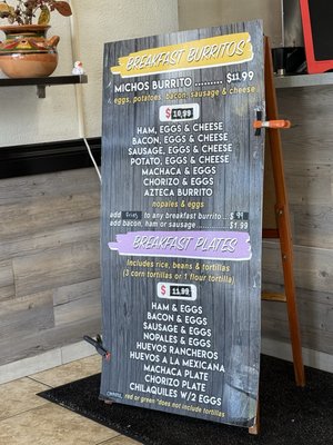 Menu photo 4 El Rinconcito Taco Shop Chula Vista, CA