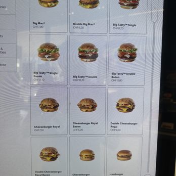 McDonald's - 2023 menu - Fast Food Near Me - Bern, BE