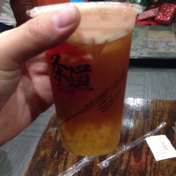 Tea Do - Boston - Passion fruit black tea with mango jelly - Coffee & Tea Near Me - Boston, Massachusetts
