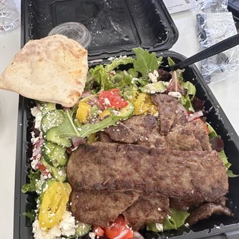 Papa K's Mediterranean Kitchen - Greek salad with gyro - Mediterranean Near Me - Santa Ana, California Papa K's Mediterranean Kitchen - Greek salad with gyro - Mediterranean Near Me - Santa Ana, California