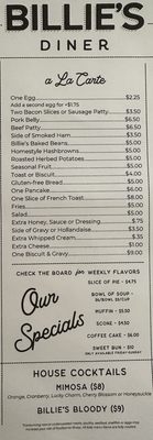 Menu photo 6 Billie's Diner Airway Heights, WA Menu photo 6 Billie's Diner Airway Heights, WA