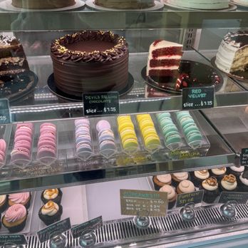 Layer Cake - 6" Red Velvet cake, 6" Devil's Chocolate Cake, macarons - Breakfast & Brunch Near Me - Irvine, California Layer Cake - 6" Red Velvet cake, 6" Devil's Chocolate Cake, macarons - Breakfast & Brunch Near Me - Irvine, California