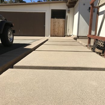 Pacific Concrete & Engineering - Walkway with aggregate and sealant coming. - Masonry/Concrete Near Me - El Cajon, California Pacific Concrete & Engineering - Walkway with aggregate and sealant coming. - Masonry/Concrete Near Me - El Cajon, California