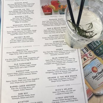 Rick's Café Boatyard - Drink menu featuring hotel tango! - American Near Me - Indianapolis, Indiana Rick's Café Boatyard - Drink menu featuring hotel tango! - American Near Me - Indianapolis, Indiana