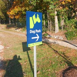 Rock Quarry Dog Park - Look for the sign to know that you're close