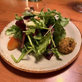 Purple Sage - Beet Salad @ $16 + $2 for a "split" - pistachio encrusted goat cheese & honey braised beets - SUPER! - American Near Me - Park City, Utah
