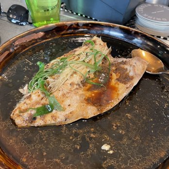 Lineage - Steamed kanpachi, my favorite Hawaiian fish. Very tender and tasty! If you like flaky fish, stay away from Ono and Mahi and Mahi. - Asian Fusion Near Me - Wailea, Hawaii Lineage - Steamed kanpachi, my favorite Hawaiian fish. Very tender and tasty! If you like flaky fish, stay away from Ono and Mahi and Mahi. - Asian Fusion Near Me - Wailea, Hawaii