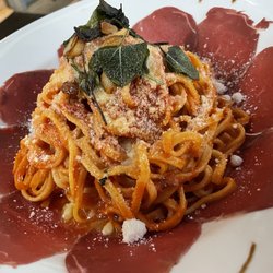 Trattoria Pane e Vino - Carpaccio mit Tagliatelle