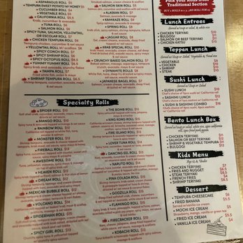 Fujiyama Sushi - Menu - Sushi Bars Near Me - Orlando, Florida