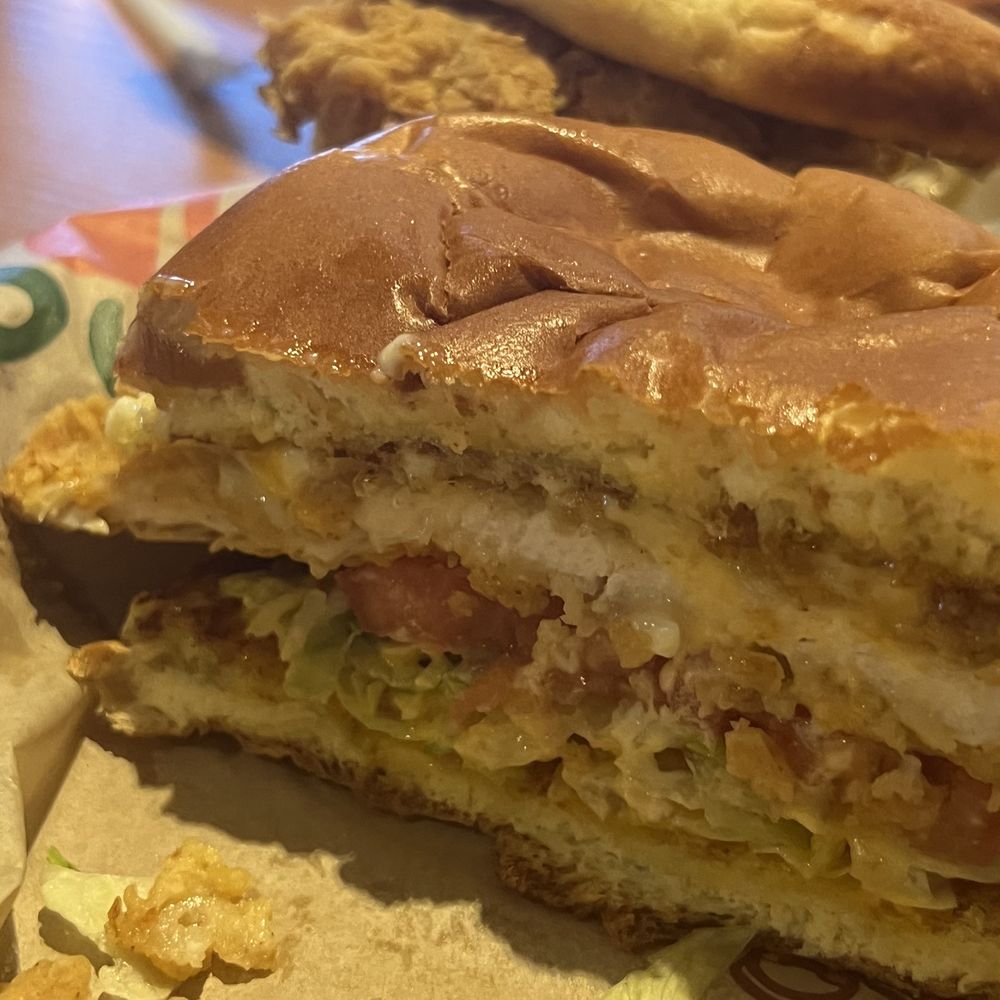 $15 chicken sandwich.  Can you find the chicken?