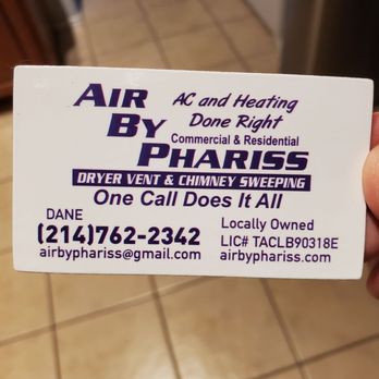 Air By Phariss - These guys were very responsive and did a great job! - Chimney Sweeps Near Me Air By Phariss - These guys were very responsive and did a great job! - Chimney Sweeps Near Me