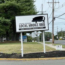 Local Smoke BBQ - Cookstown - Sign outside the restaurant