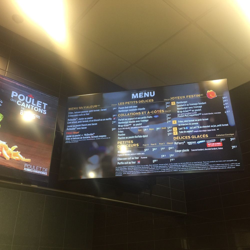McDonald's - the menu and prices of the restaurant - Fast Food Near Me - Quebec City, Quebec McDonald's - the menu and prices of the restaurant - Fast Food Near Me - Quebec City, Quebec