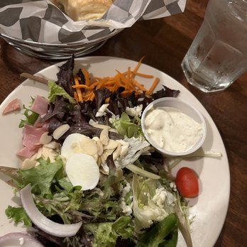 The Old School House - Side salad and croissants - Steakhouses Near Me - Chappells, South Carolina The Old School House - Side salad and croissants - Steakhouses Near Me - Chappells, South Carolina