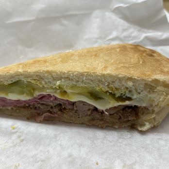 Nelly's Cuban Cafe - 1/2 of the Cubano sandwich - Cuban Near Me - Grants Pass, Oregon