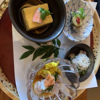 Bluefin - Lunch Omakase first course - Sushi Bars Near Me - Newport Coast, California