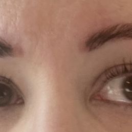 Lash lift/tint and a "brow lamination"