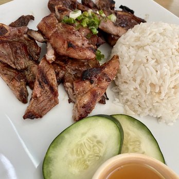 DT Noodle - 08.05.21 #63 Grilled Pork Chops over steam rice - Vietnamese Near Me - Roseville, California