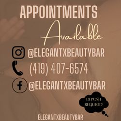 Elegant X Beauty Bar - Book your appointment today!