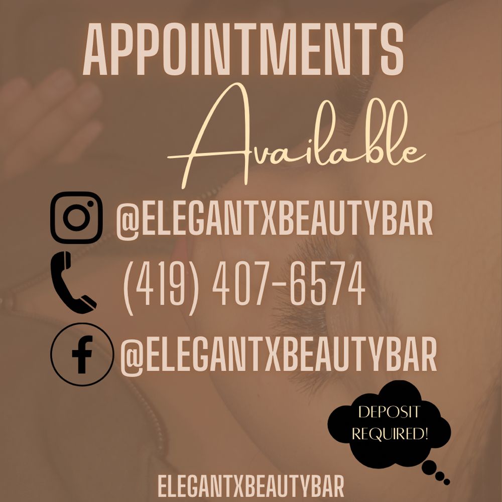 Elegant X Beauty Bar Logo