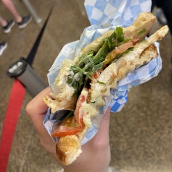 Alaskan Sourdough Bakery - Chicken pesto panini all soggy - Bakeries Near Me - Seattle, Washington Alaskan Sourdough Bakery - Chicken pesto panini all soggy - Bakeries Near Me - Seattle, Washington