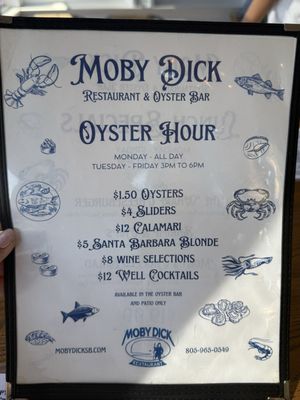 Menu photo 5 Moby Dick Restaurant Santa Barbara, CA