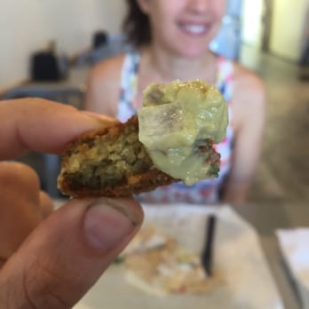 Hummus House - Falafel with guacamole hummus! Yum. (Please disregard the fingernail! Did some yard work before lunch here ) - Mediterranean Near Me - Winter Park, Florida Hummus House - Falafel with guacamole hummus! Yum. (Please disregard the fingernail! Did some yard work before lunch here ) - Mediterranean Near Me - Winter Park, Florida