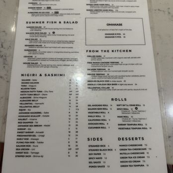 Summer Fish & Rice - Menu - Sushi Bars Near Me - Beverly Hills, California Summer Fish & Rice - Menu - Sushi Bars Near Me - Beverly Hills, California