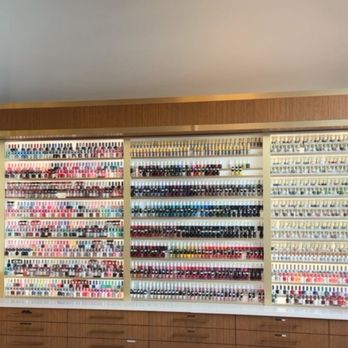 The Venetian Nail Spa - Beautiful nail polish wall - Nail Salons Near Me - Houston, Texas