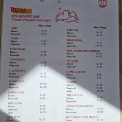 Maria's Mexican Restaurant - Menu - Drinks , Beer /Cerveza , Seltzers , Tequila on site! , Wine ( as of 10-9-2026 )