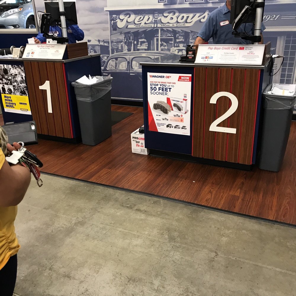Pep Boys - Been waiting here for 10 minutes. No one's helping me. There's a lady ahead of me too. I have a 2pm appointment. - Auto Repair Near Me - Vallejo, California Pep Boys - Been waiting here for 10 minutes. No one's helping me. There's a lady ahead of me too. I have a 2pm appointment. - Auto Repair Near Me - Vallejo, California