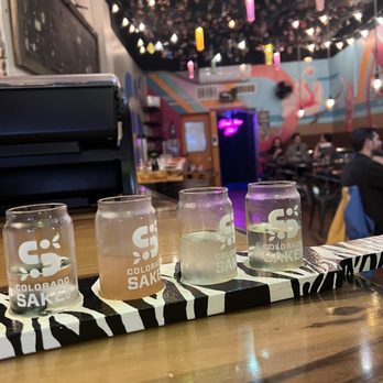Colorado Sake - Sake half flight ($24) - Breweries Near Me - Denver, Colorado