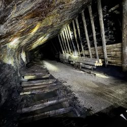 Bellevue Underground Mine Tours - The view from the end of the tour