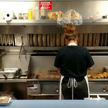 Krazy Jim's Blimpy Burger - Line cook working the grill - Burgers Near Me - Ann Arbor, Michigan