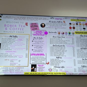 Bober Tea & Coffee - Menu - Coffee & Tea Near Me - Walnut Creek, California Bober Tea & Coffee - Menu - Coffee & Tea Near Me - Walnut Creek, California