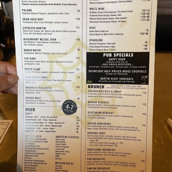 Spider Murphy - 2023 February menu back - Bars Near Me - Dallas, Texas