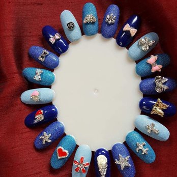Joy Nails II - Different 3D nail designs available. - Waxing Near Me - Galveston, Texas Joy Nails II - Different 3D nail designs available. - Waxing Near Me - Galveston, Texas