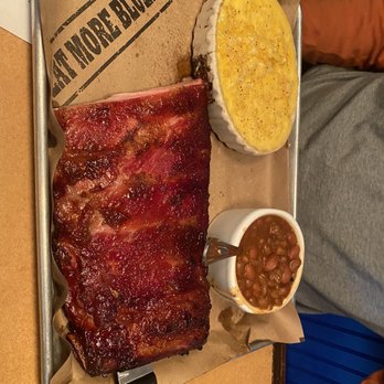 Bethany Blues BBQ Pit - Half rack St.Louis cut pork ribs, cheesey creamed corn, and bbq baked beans! - Barbeque Near Me - Bethany Beach, Delaware Bethany Blues BBQ Pit - Half rack St.Louis cut pork ribs, cheesey creamed corn, and bbq baked beans! - Barbeque Near Me - Bethany Beach, Delaware