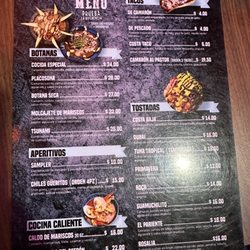 Tacos & Mariscos Costa Baja - Menu