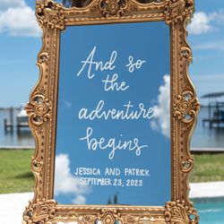 Forsyth Lettering - Mirror Rentals: Mirrors can be rental for all events with easels included.