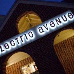 Electric Avenue Music - The sign at night-West Chester, PA