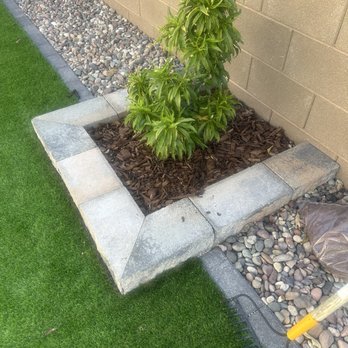 Pure Turf USA - Had to add own mulch bc they left it rocks - Artificial Turf Near Me - Las Vegas, Nevada