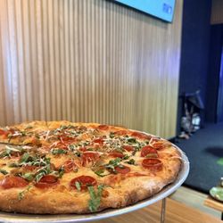Variety of pizzas to choose from while you play.
